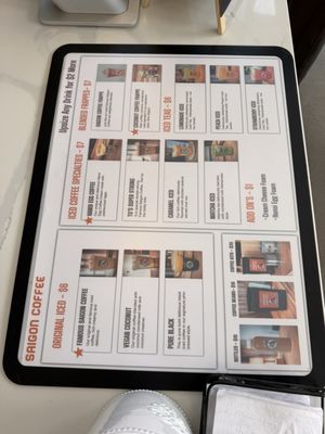 Menu photo 1 Saigon Coffee San Diego, CA Menu photo 1 Saigon Coffee San Diego, CA