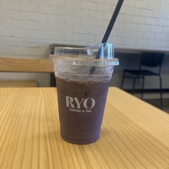 Ryo Coffee & Tea - Violet garden latte (latte with coconut milk and ube flavor) - Coffee & Tea Near Me - Fullerton, California Ryo Coffee & Tea - Violet garden latte (latte with coconut milk and ube flavor) - Coffee & Tea Near Me - Fullerton, California