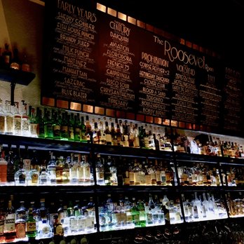 The Roosevelt Room - Cocktail menu split by years - Cocktail Bars Near Me - Austin, Texas