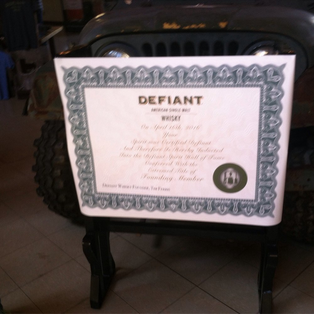 Blue Ridge Distilling - a certificate on a chair - Distilleries Near Me - Bostic, North Carolina Blue Ridge Distilling - a certificate on a chair - Distilleries Near Me - Bostic, North Carolina