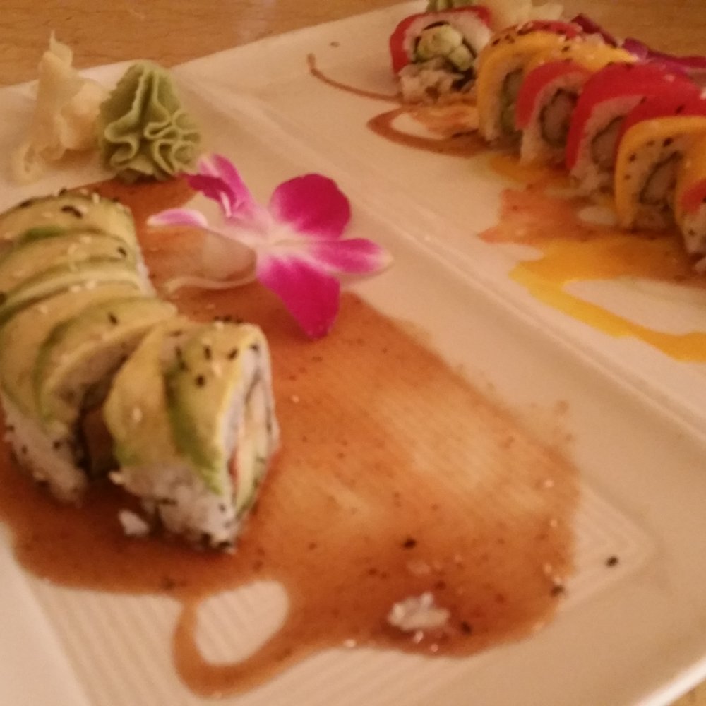 Pad Thai - Dragon Roll and Hawaiian Roll (with a few bites missing) awesome sushi! - Thai Near Me - Hudson, Ohio Pad Thai - Dragon Roll and Hawaiian Roll (with a few bites missing) awesome sushi! - Thai Near Me - Hudson, Ohio
