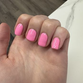 Nails Vision - Picture of the uneven nails the right after getting them redone due to chipping - Nail Salons Near Me - Houston, Texas Nails Vision - Picture of the uneven nails the right after getting them redone due to chipping - Nail Salons Near Me - Houston, Texas