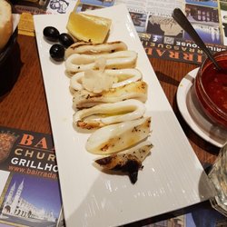 Bairrada Churrasqueira Grill - Grilled calamari to start!
