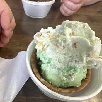 King Cones Castle - Two flavors: Pistachio and key lime pie. - Ice Cream & Frozen Yogurt Near Me - Butler, Pennsylvania King Cones Castle - Two flavors: Pistachio and key lime pie. - Ice Cream & Frozen Yogurt Near Me - Butler, Pennsylvania