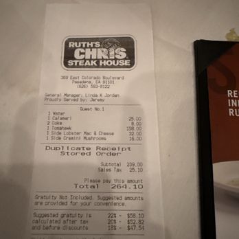Ruth's Chris Steak House - Steakhouses Near Me - Pasadena, California Ruth's Chris Steak House - Steakhouses Near Me - Pasadena, California