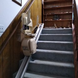 Southern Stairlifts - It has a small footprint when folded, which it easily does.