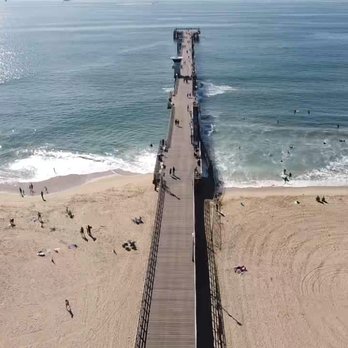 Seal Beach Pier - Drone shot - Local Flavor Near Me - Seal Beach, California