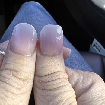 Happiness Nails and Spa - Not even the same shape on each hand - Nail Salons Near Me - Visalia, California