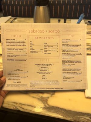 Menu photo 1 Sabroso+Sorbo Philadelphia, PA Menu photo 1 Sabroso+Sorbo Philadelphia, PA