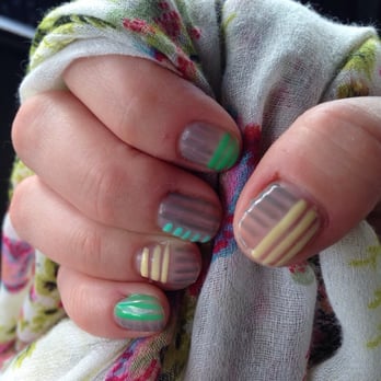 Tina's Traveling Nails - The other hand of alternating stripes. Love it! - Nail Technicians Near Me - Tacoma, Washington Tina's Traveling Nails - The other hand of alternating stripes. Love it! - Nail Technicians Near Me - Tacoma, Washington