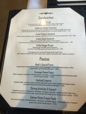 Menu photo 6 Noah's Bar & Bistro Morgan Hill, CA