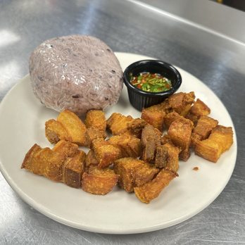 PHO LAO - Fried pork belly and sticky rice - Laotian Near Me - Morganton, North Carolina PHO LAO - Fried pork belly and sticky rice - Laotian Near Me - Morganton, North Carolina