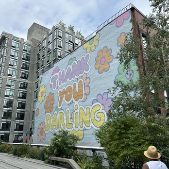 The High Line - Thank you darling mural - Parks Near Me - New York, New York The High Line - Thank you darling mural - Parks Near Me - New York, New York