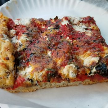Louie's Pizza - The Grandma slice here is vying with the Garlic Bread slice from Sunnyside Pizza as NYC's best. But don't tell Grandpa. - Italian Near Me - Elmhurst, New York Louie's Pizza - The Grandma slice here is vying with the Garlic Bread slice from Sunnyside Pizza as NYC's best. But don't tell Grandpa. - Italian Near Me - Elmhurst, New York