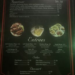 Dinner Menu