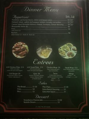 Menu photo 5 LUV Lounge Las Vegas, NV