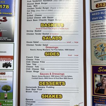 Paige's Root Beer - Menu - Burgers Near Me - Dunnellon, Florida