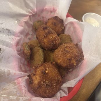 Barrel 17 - Fried pimento cheese and fried pickles appetizer - Burgers Near Me - Norfolk, Virginia