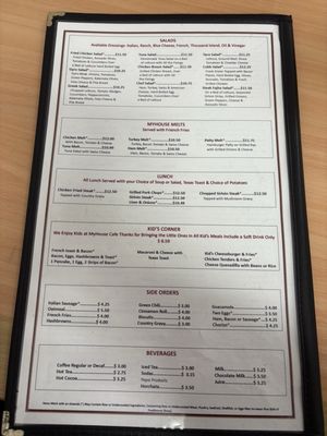 Menu photo 3 My House Cafe Monument, CO