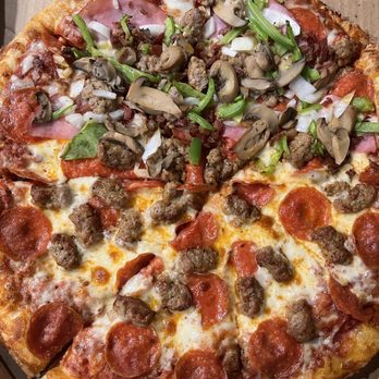 Marco's Pizza - Large pizza -  Half sausage/pepperoni & half  Deluxe - Pizza Near Me - Plainfield, Illinois