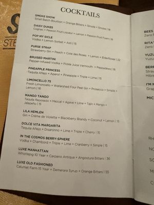 Menu photo 4 SOB Steakhouse Liberty Township, OH