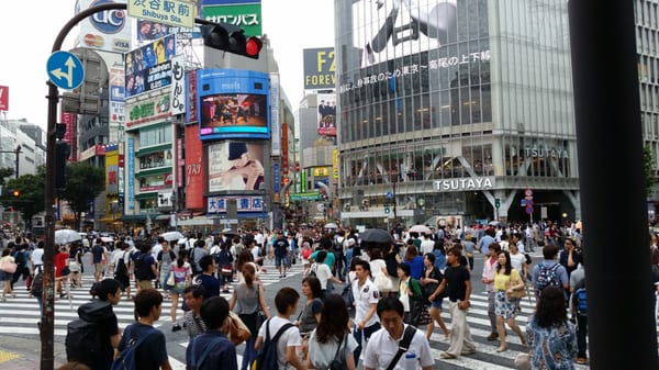 Shibuya Scramble Crossing by null