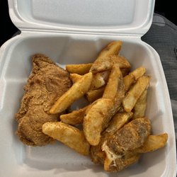 Zippy J's - Fried Pork Chips and Potato Wedges