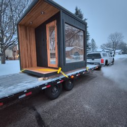Urban Sauna - Delivery day on the way to Deephaven, Minnesota.