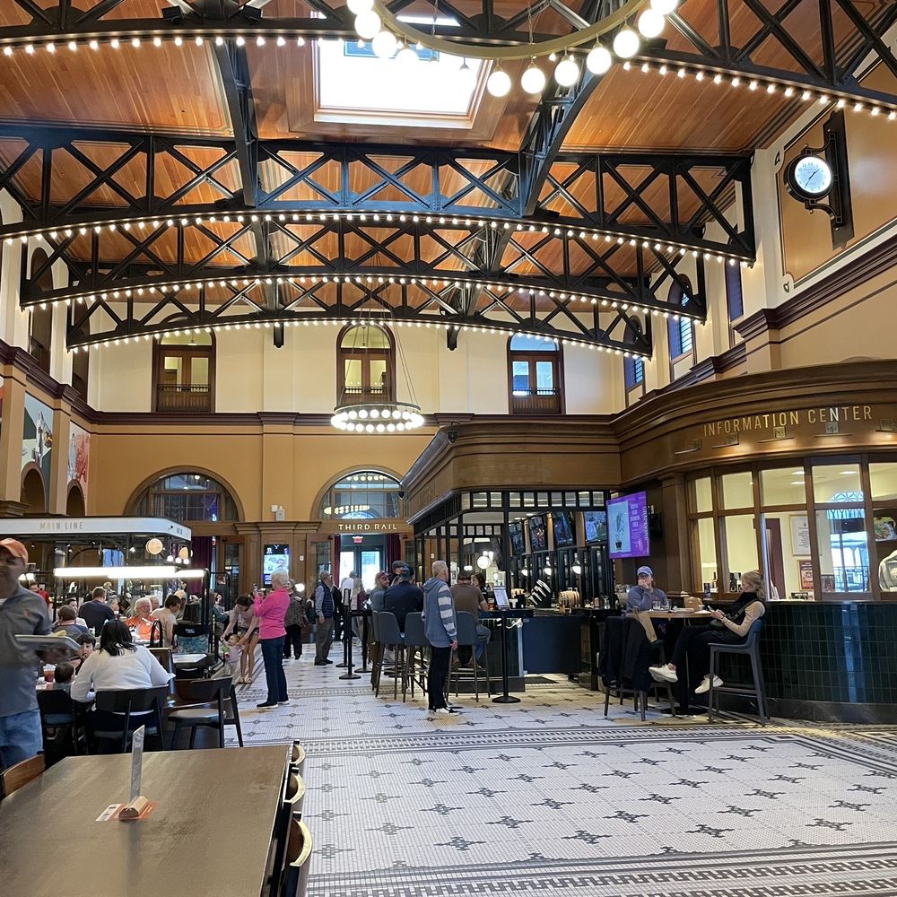 Brisket Rules - the inside of a train station - Barbeque Near Me - Grapevine, Texas