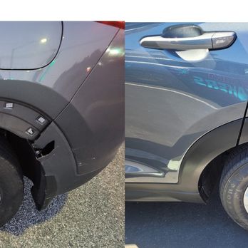 Hai Tech Collision - Before & After. Wheel fender was completely torn off. Scratches here & there. Tony & crew fixed and cleaned it like new! - Body Shops Near Me - Westminster, California