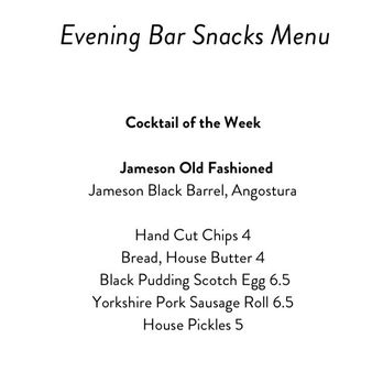 The Culpeper - Evening bar and snack menu - British Near Me - London, XGL