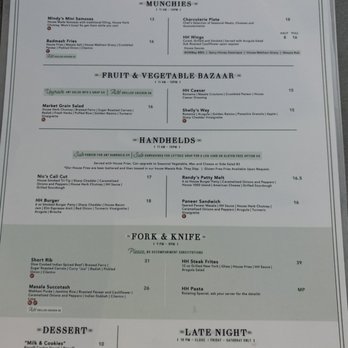 Harrington House - Menu - Beer, Wine & Spirits Near Me - Bakersfield, California