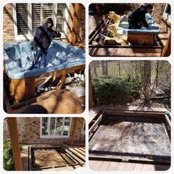 Simply Gone Junk Removal and Cleaning - Great day for a hot tub/spa removal!