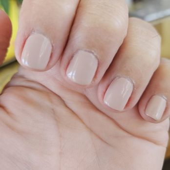 Lee Nails - Unevenly filed and already peeling up.  I got this last night, less than twelve hours ago. - Nail Salons Near Me - Mokena, Illinois