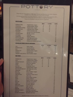 Menu photo 1 The Pottery Restaurant Blue Mountains, ON Menu photo 1 The Pottery Restaurant Blue Mountains, ON