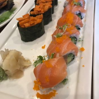 Oto Sushi - Double salmon and uni - Japanese Near Me - Kirkland, Washington