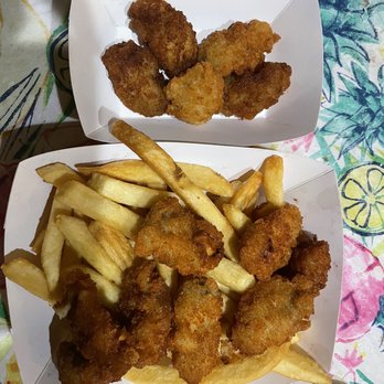 Ocean Fish & Chips - Oyster basket and side of oysters.  Disappointed and sad.  Stick with the fish. - Seafood Near Me - Elk Grove, California