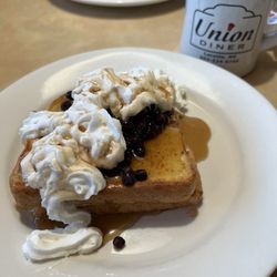 Union Diner - Blueberry stuffed French toast