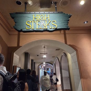 High Steaks - Sign for a restaurant is made in style and catchy. - Steakhouses Near Me - Las Vegas, Nevada High Steaks - Sign for a restaurant is made in style and catchy. - Steakhouses Near Me - Las Vegas, Nevada