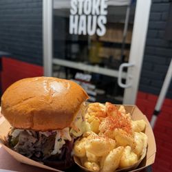 Stoke Haus Brewing & Barbecue - Pulled pork and MAC & chicken