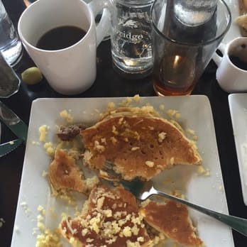 Rooster - Downtown - Ordered Asiago & bacon pancakes and dove right in... Which is why I failed to get a "before" shot. Very good - Creperies Near Me - St. Louis, Missouri Rooster - Downtown - Ordered Asiago & bacon pancakes and dove right in... Which is why I failed to get a "before" shot. Very good - Creperies Near Me - St. Louis, Missouri
