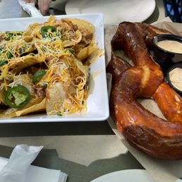 Pretzel and nachos Pretzel and nachos