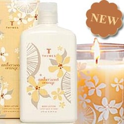 Zanadia - Thymes Amber Sweet body care line and candle