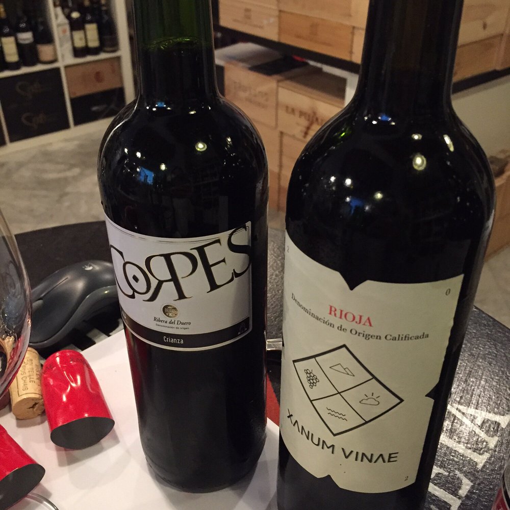 Flor de Sal - The two more aged wines (the one on the left was my favorite) - Beer, Wine & Spirits Near Me - Seville, SE