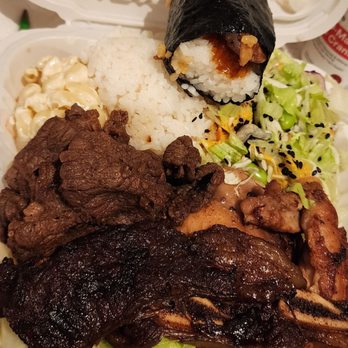 Ono Hawaiian BBQ - Combo plus chicken musubi - Hawaiian Near Me - San Francisco, California Ono Hawaiian BBQ - Combo plus chicken musubi - Hawaiian Near Me - San Francisco, California