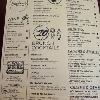 Hollybrook Lane - Brunch drink menu - Southern Near Me - New York, New York Hollybrook Lane - Brunch drink menu - Southern Near Me - New York, New York