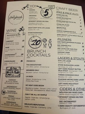 Menu photo 6 Hollybrook Lane New York, NY Menu photo 6 Hollybrook Lane New York, NY