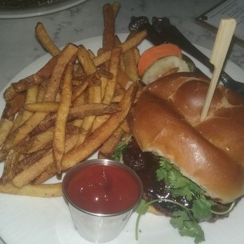 Nosh - Bahn mi burger - paradise and heaven combined with garlic French fries. Best thing ever! - New American Near Me - Rochester, New York