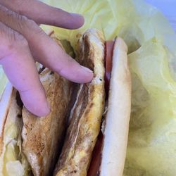 Chicken egg sandwich