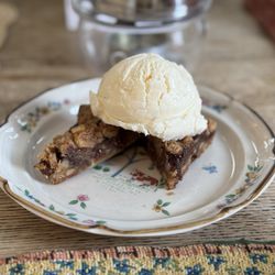 Special Teas - Raspberry chocolate walnut torte with vanilla ice cream